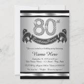 Invitation Soirée de 80e anniversaire (Devant)