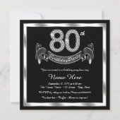 Invitation Soirée de 80e anniversaire (Devant)