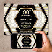 Invitation Soirée de 90e anniversaire de Black Gold