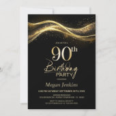 Invitation Soirée de 90e anniversaire de Black Gold (Devant)