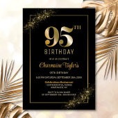 Invitation Soirée de 95e anniversaire de Black Gold