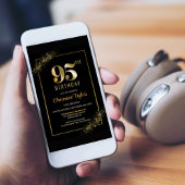 Invitation Soirée de 95e anniversaire de Black Gold