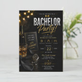 Invitation Soirée de Bachelor Classieux (Debout devant)