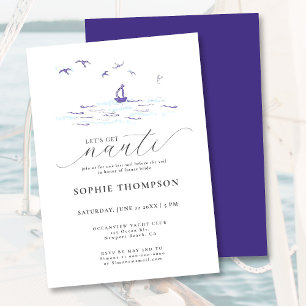 Invitation Soirée de Bachelorette de l'Elegant Nautical Boat