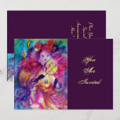 INVITATION SOIRÉE DE BAL MASQUÉ (Devant / Derrière)