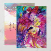 INVITATION SOIRÉE DE BAL MASQUÉ (Devant / Derrière)