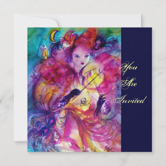INVITATION SOIRÉE DE BAL MASQUÉ (Devant)