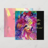 INVITATION SOIRÉE DE BAL MASQUÉ (Devant / Derrière)