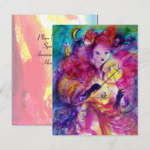 INVITATION SOIRÉE DE BAL MASQUÉ (Devant / Derrière)