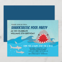 Soirée de billard de requin mignonne | Boys fête d