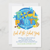 Invitation Soirée de billard d'été, fête de fin d'année scola (Devant)