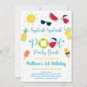 Invitation Soirée de billard pour les enfants Anniversaire (Devant)