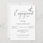 Invitation Soirée de calligraphie élégante (Devant)