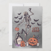 Invitation Soirée de carrosserie citrouille Custom Skeleton H (Dos)