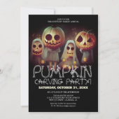 Invitation Soirée de carrosserie simple Citrouille Halloween  (Devant)