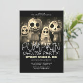 Invitation Soirée de carrosserie simple Citrouille Halloween (Debout devant)