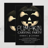Invitation Soirée de carrosserie simple Citrouille Halloween  (Devant / Derrière)