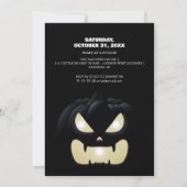 Invitation Soirée de carrosserie simple Citrouille Halloween  (Dos)