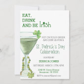 Invitation Soirée de célébration de la Saint-Patrick Cocktail (Devant)
