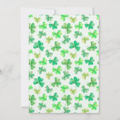 Invitation Soirée de célébration de la Saint-Patrick Cocktail (Dos)