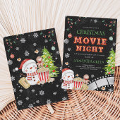 Invitation Soirée de cinéma de Noël Fête de vacances