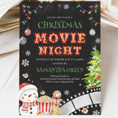Invitation Soirée de cinéma de Noël Fête de vacances