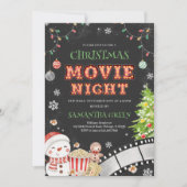 Invitation Soirée de cinéma de Noël Fête de vacances (Devant)