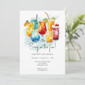Invitation Soirée de Cocktails Colorés (Debout devant)