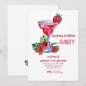 Invitation Soirée de cocktails d'été (Devant / Derrière)