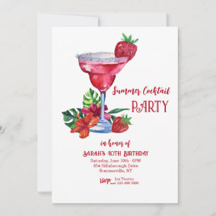 Invitation Soirée de cocktails d'été