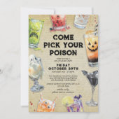 Invitation Soirée de cocktails d'Halloween pour adultes (Devant)