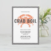 Invitation Soirée de crabe ébouillanté (Debout devant)