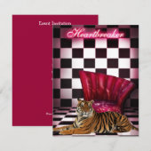 Invitation Soirée de Dames Club Tiger Fête (Devant / Derrière)