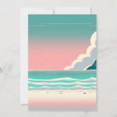 Invitation Soirée de danse rétro sur la plage Frankenstein Su (Dos)