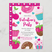 Invitation Soirée de décoration de biscuits de la Saint-Valen (Devant / Derrière)