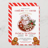 Invitation Soirée de décoration de biscuits de Noël (Devant / Derrière)