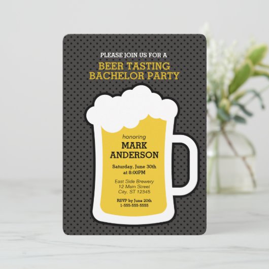 Invitation Soirée de dégustation de bière (Debout devant)