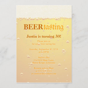 Invitation Soirée de Dégustation de Bières