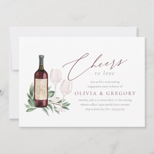 Invitation Soirée de dégustation de vin (Devant)