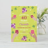 Invitation Soirée de dégustation de vin à l'occasion du 40e a (Debout devant)