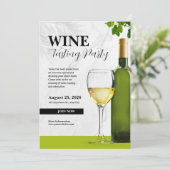 Invitation Soirée de dégustation de vin blanc et vert (Debout devant)