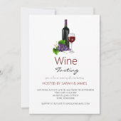 Invitation Soirée de dégustation de vin de Bourgogne moderne (Devant)