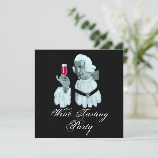 Invitation SOIRÉE DE DÉGUSTATION DE VIN DE SOMMELIER ,Champag (Debout devant)