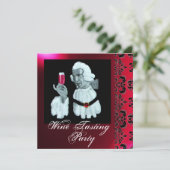 Invitation SOIRÉE DE DÉGUSTATION DE VIN DE SOMMELIER Damas, C (Debout devant)