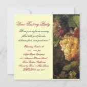 INVITATION SOIRÉE DE DÉGUSTATION DE VIN DU VIEUX VIGNOBLE SCE (Dos)