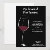 Invitation Soirée de Dégustation de Vins (Devant / Derrière)