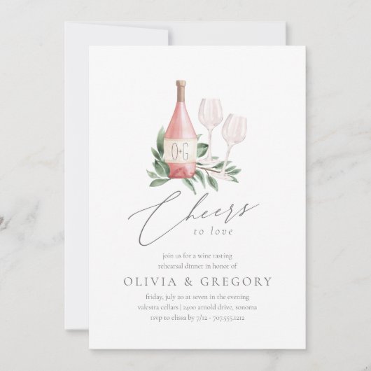 Invitation Soirée de Dégustation de Vins (Devant)