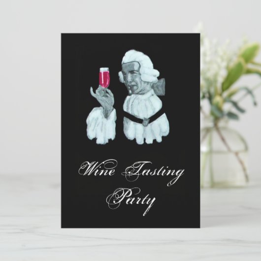 Invitation SOIRÉE DE DÉGUSTATION DE VINS DE SOMMELIER, Champa (Debout devant)