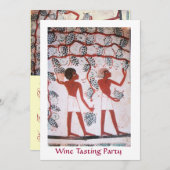 INVITATION SOIRÉE DE DÉGUSTATION DE VINS DU VIGNOBLE ÉGYPTIEN (Devant / Derrière)