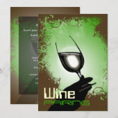 Invitation Soirée de dégustation de vins et accords mets ~ él (Devant / Derrière)